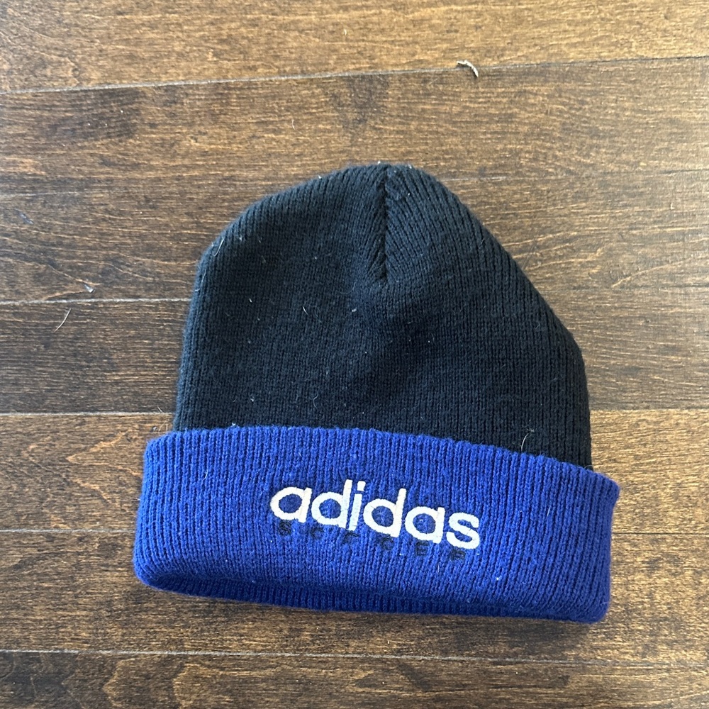 Adidas Soccer Black and Navy Beanie